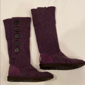UGG Knit Boots Purple